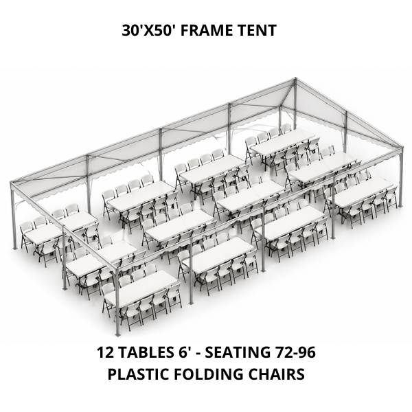 30'X50' FRAME TENT